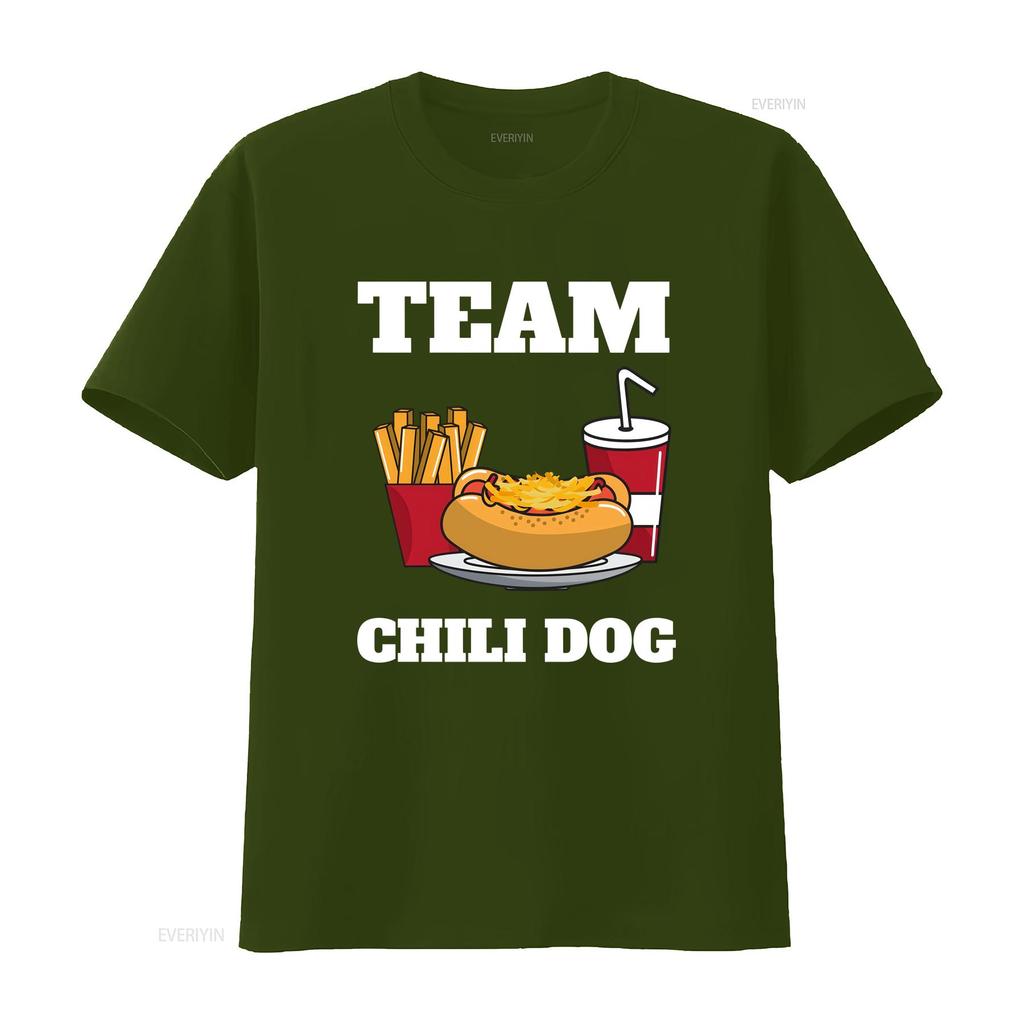 Chili Dog And Hot Unisex Con Carne Foodtruck T shirt vintage Washed Comfortable fashion homme Soft Stylish Slightly graphic Unisex