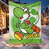 Yoshi Pattern Blanket for Home Decoration, Bed, Sofa, Car Travel, Camping, Suitable for All Seasons, Birthday Christmas Gift