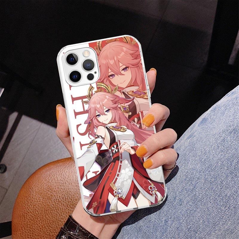Genshin Impact Anime Phone Case For iPhone 17 Air 16 Pro Max 16E 15 + 14 Plus 11 12 13 Mini 7 8 SE Gift Print Cover Fundas 17 Ai
