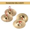 1 Pair 5.8in Mini Small Brass Hand Cymbals Gong Band Rhythm Beats Percussion Copper Musical Instrument for Opera and