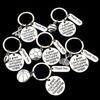 Stainless Steel Engraved Keychain for Coaches: Basketball & Football Grad Gift.
