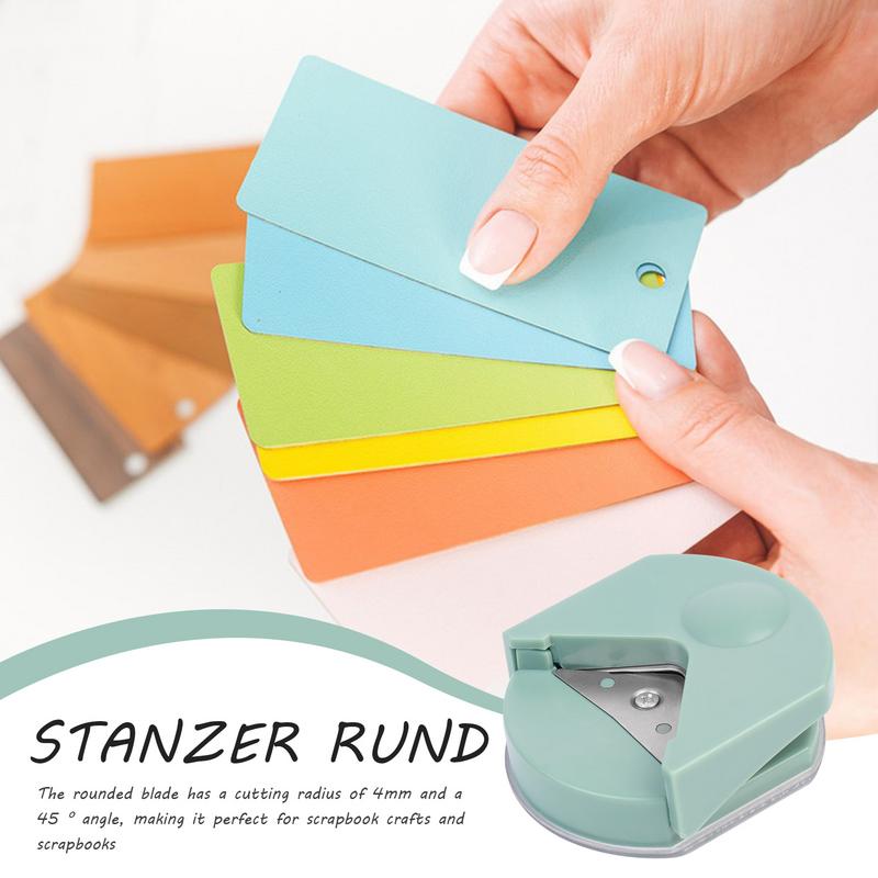 Round Cutter Button Maker R4 Card Rounded Cutter Corner Rounder Portable Paper Cutter Angle Border Punch DIY Craft HandTool