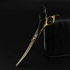 7.0 Inch Black And Gold Pet Beauty Scissors, Curved Scissors, Pet Trimming Scissors, Thin Scissors, Curved Teeth Magic Scissors