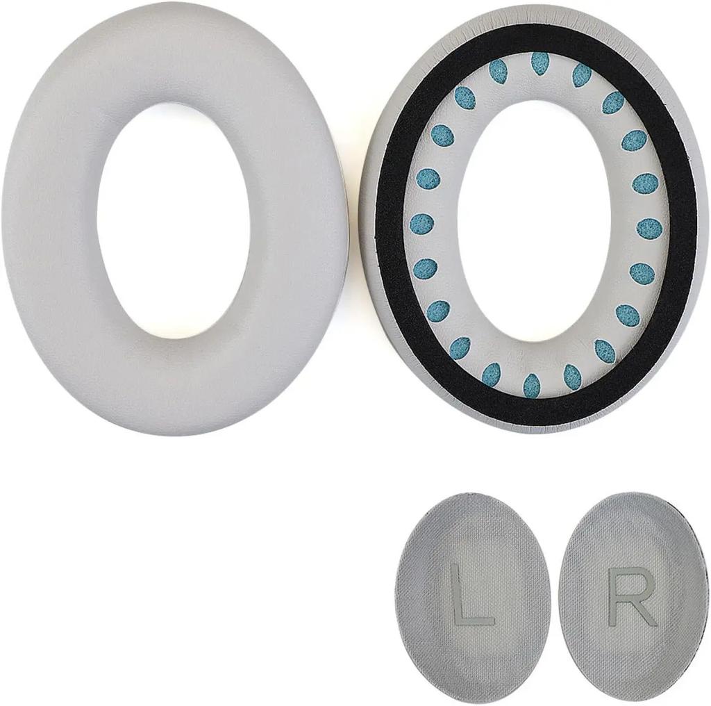 Replacement Ear Pads Cushions for Bose QC45 QuietComfort QC 45 Headphone Softer Protein Leather Earpads