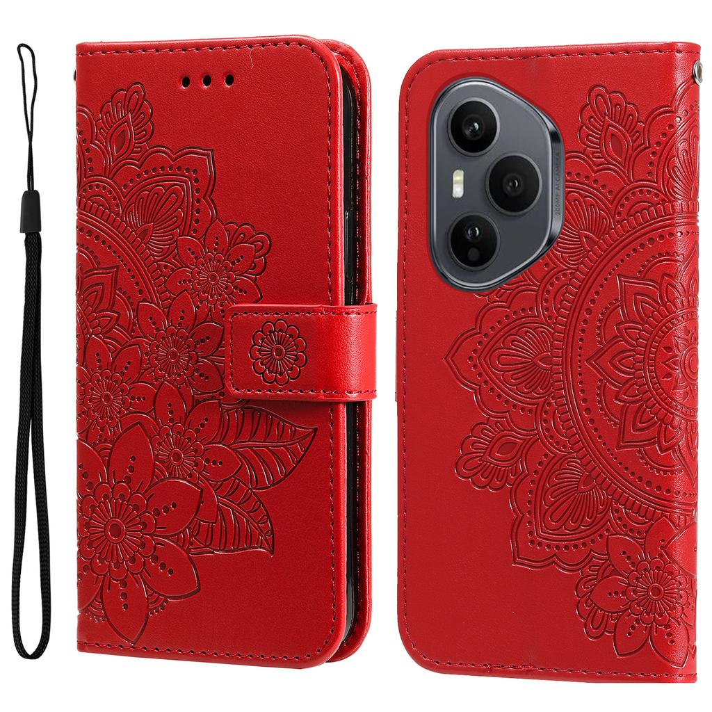 For Honor 400 Pro 5G (Global) Case Floral Pattern PU Leather Wallet Stand Phone Cover