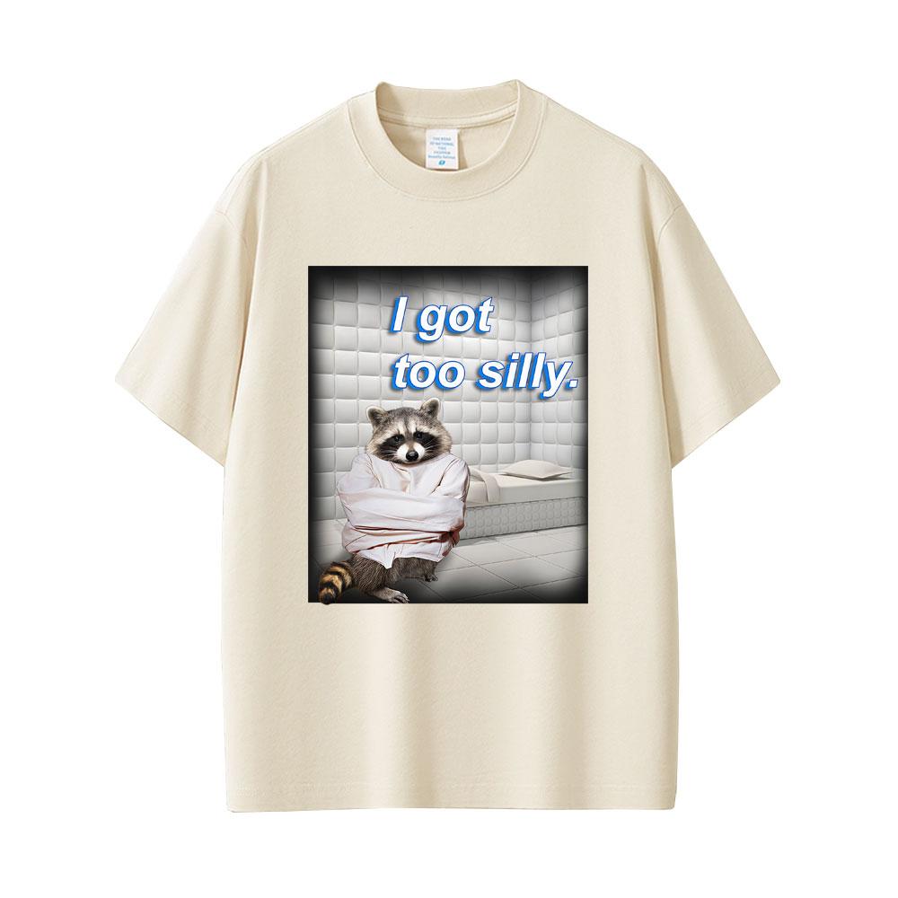 Camiseta Gráfica Engraçada de Ganso Bobo Meme Unisex Casual Algodão Puro Vintage Manga Curta Respirável Streetwear