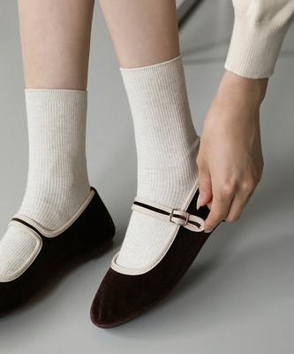 Sappun Amila Mary Jane Flats (1Cm)