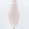 Light Pink Lace Front Wig for Women Long Silky Straight & Body Wave Synthetic Hair Heat Resistant Natural Hairline Daily Cosplay