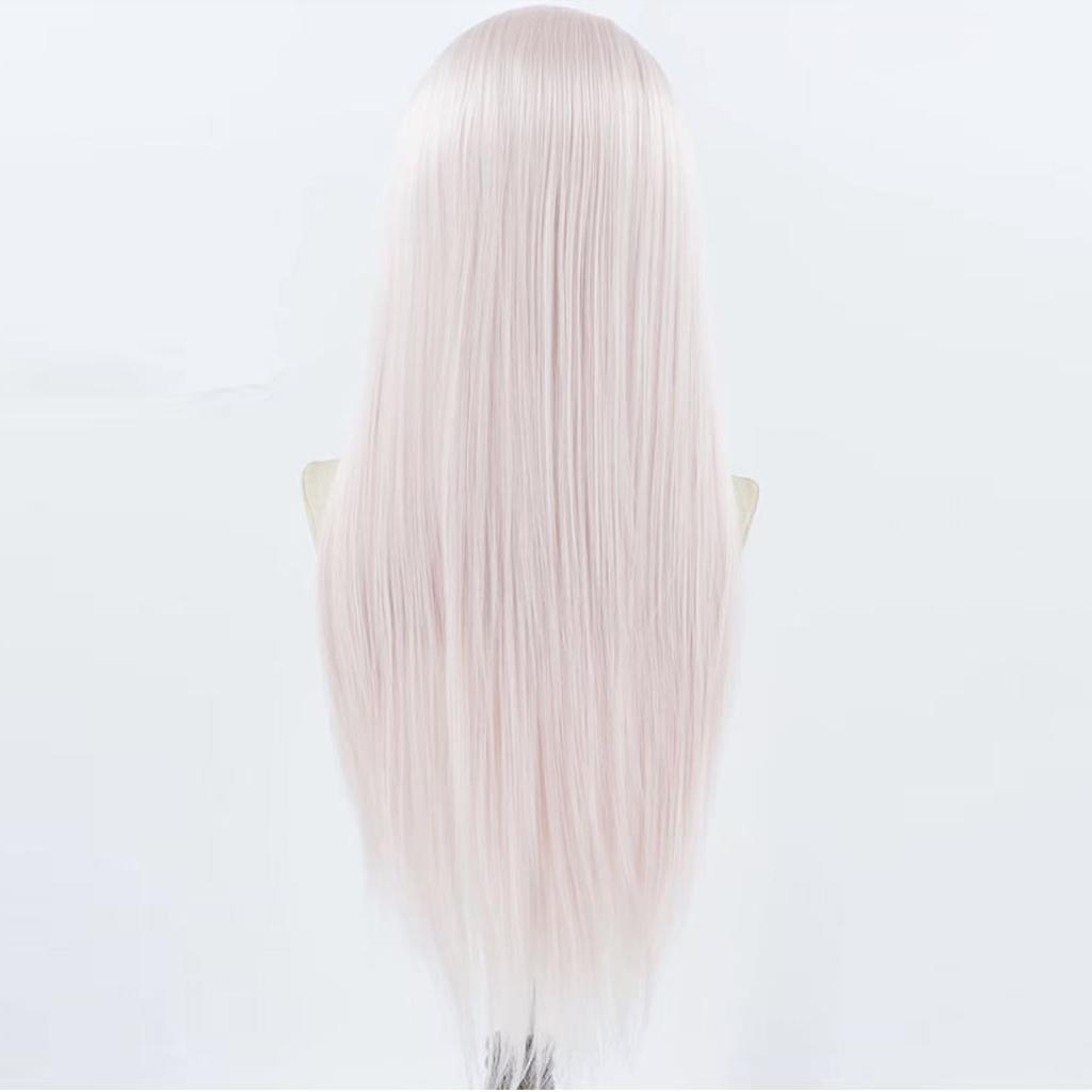 Light Pink Lace Front Wig for Women Long Silky Straight & Body Wave Synthetic Hair Heat Resistant Natural Hairline Daily Cosplay