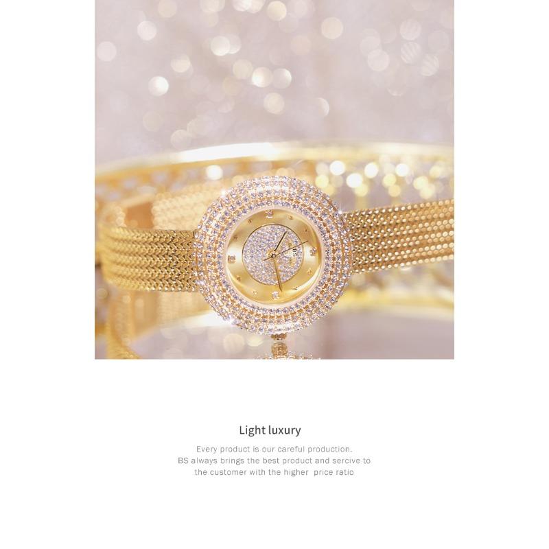 Fashion Luxury Watches For Woman New Vintage Golden Women's Wristwatches Ladies Dress Quartz Clock