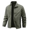 New Spring and Autumn Jacket Men's Top Large Size Men's Jacket Casual Stand-Up Collar Loose Sports Jacket