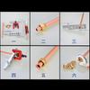 Yiqianyuan Brass Flare Tee Fitting Copper Expansion Flared Adapter Connector Flare Tee Tube Fitting Adapeter For Air Conditioner