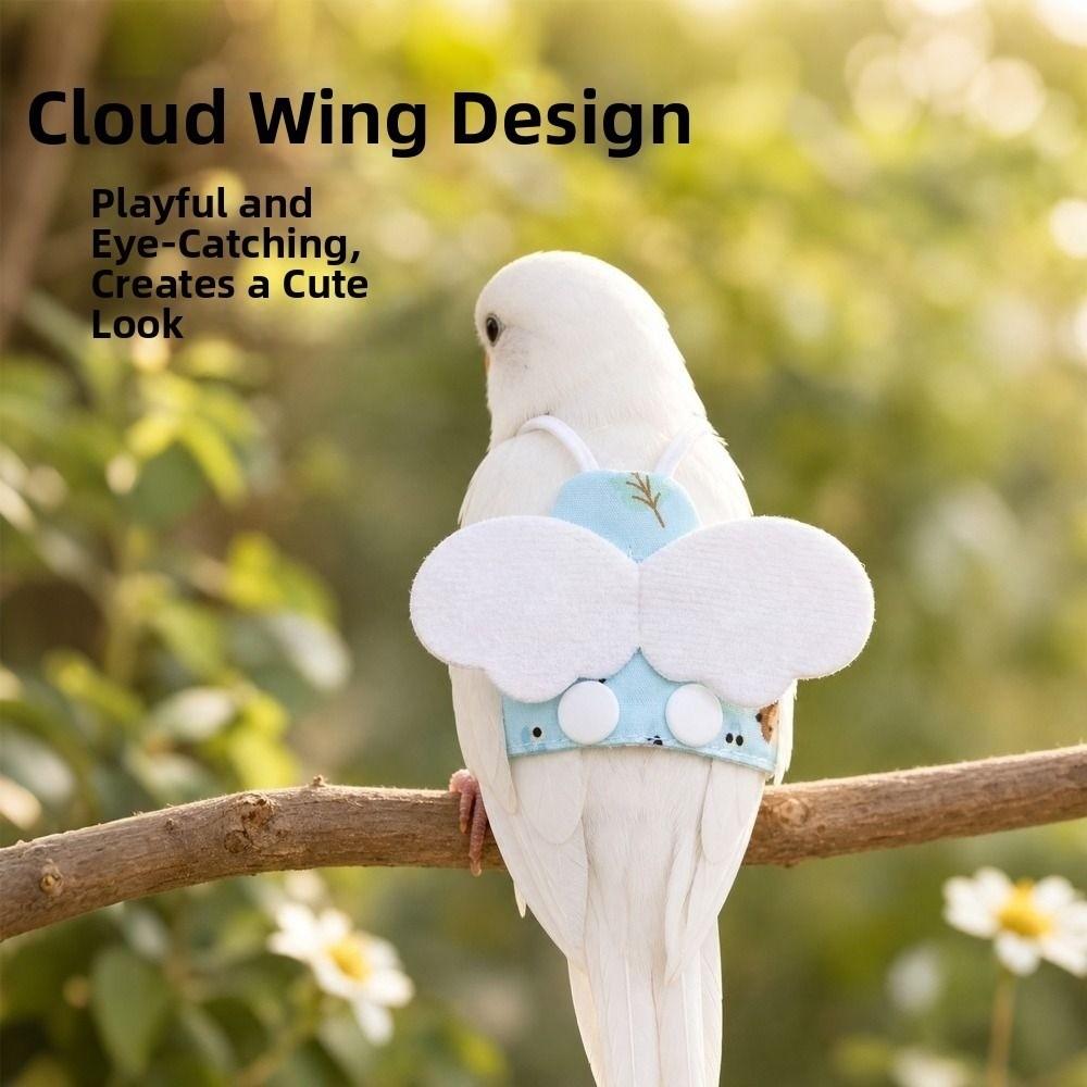 Cartoon Parrot Diaper Adjustable Parrot Flight Suit Cute Pet Bird Nappy Suit Pet Bird Supplies