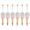6Pcs Beadable Ballpoint Pen Plush Ball Ballpoint Pen Write Smoothly Novelty Writing Pen for Student Kid Game Reward