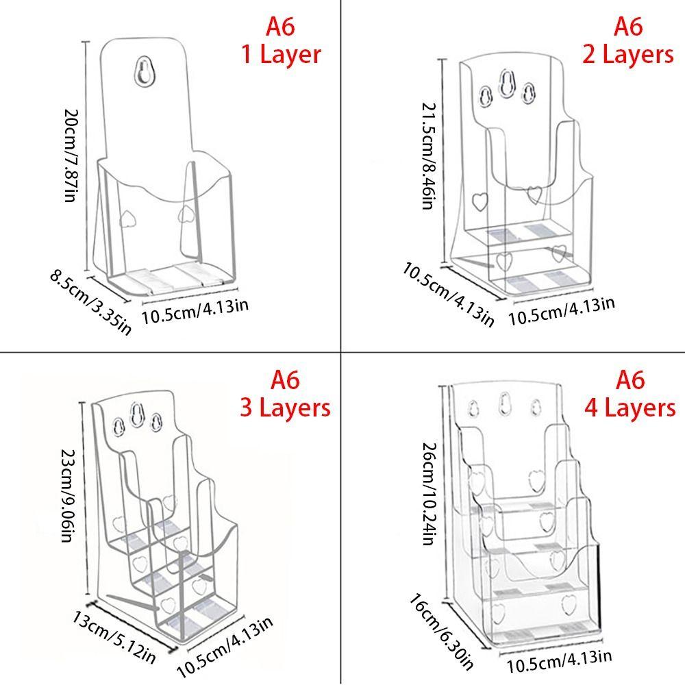 1 Stück Acryl Kartenaufbewahrungshalter Desktop Korb A6 Fotokarte Etagenbox