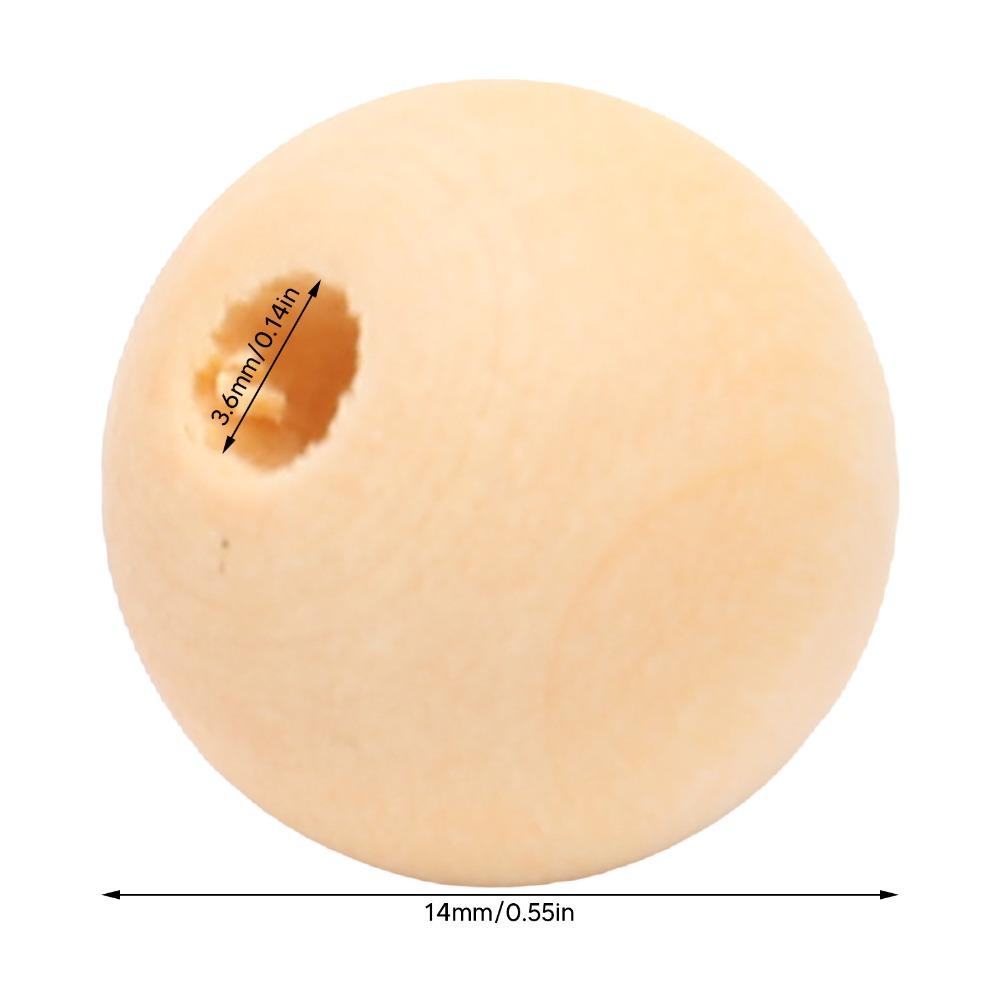 100pcs Bulk Pack Round Wood Beads Multipurpose DIY Wood Beads Wooden Spacer Beads  DIY Crafting