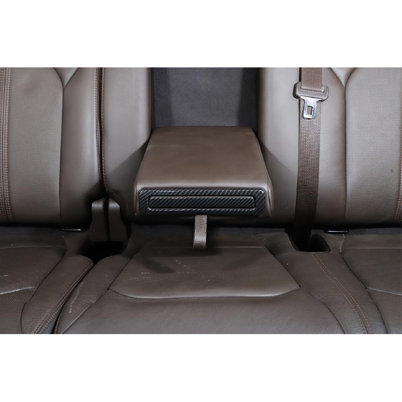 Car Rear Armrest Water Cup Holder Decoration Frame for Ford F150 2015 2016 2017 2018   Interior Mouldings