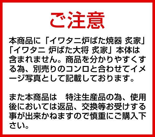 Iwatani Robatayaki Grill, Aburiya (Aburiya) Exclusive Grill Plate, Large Type, 6mm Thick, Teflon Coated, GP-320-260-06A