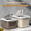 Reisbehälter zur Aufbewahrung in der Küche, insektensicher, feuchtigkeitsbeständig, versiegeltes Glas mit Deckel für die Küche, Behälter zur Aufbewahrung von Haustier- und Hundefutter