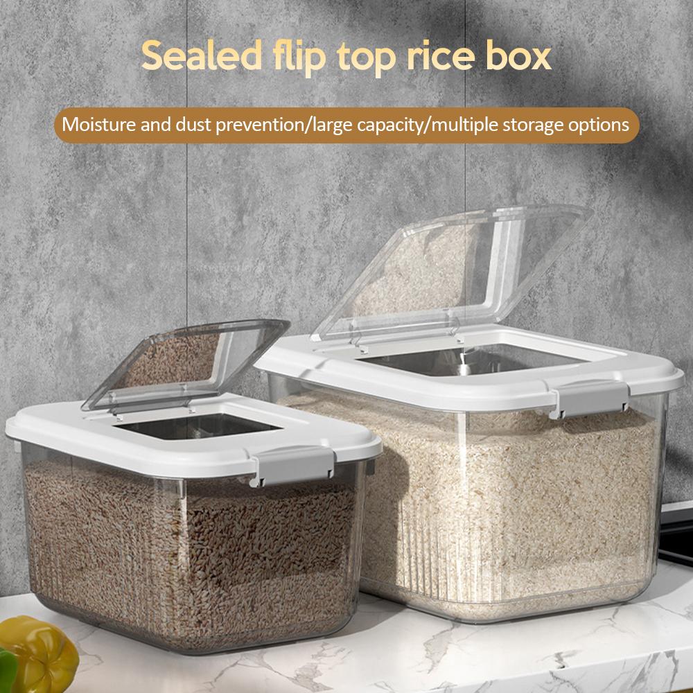 Reisbehälter zur Aufbewahrung in der Küche, insektensicher, feuchtigkeitsbeständig, versiegeltes Glas mit Deckel für die Küche, Behälter zur Aufbewahrung von Haustier- und Hundefutter