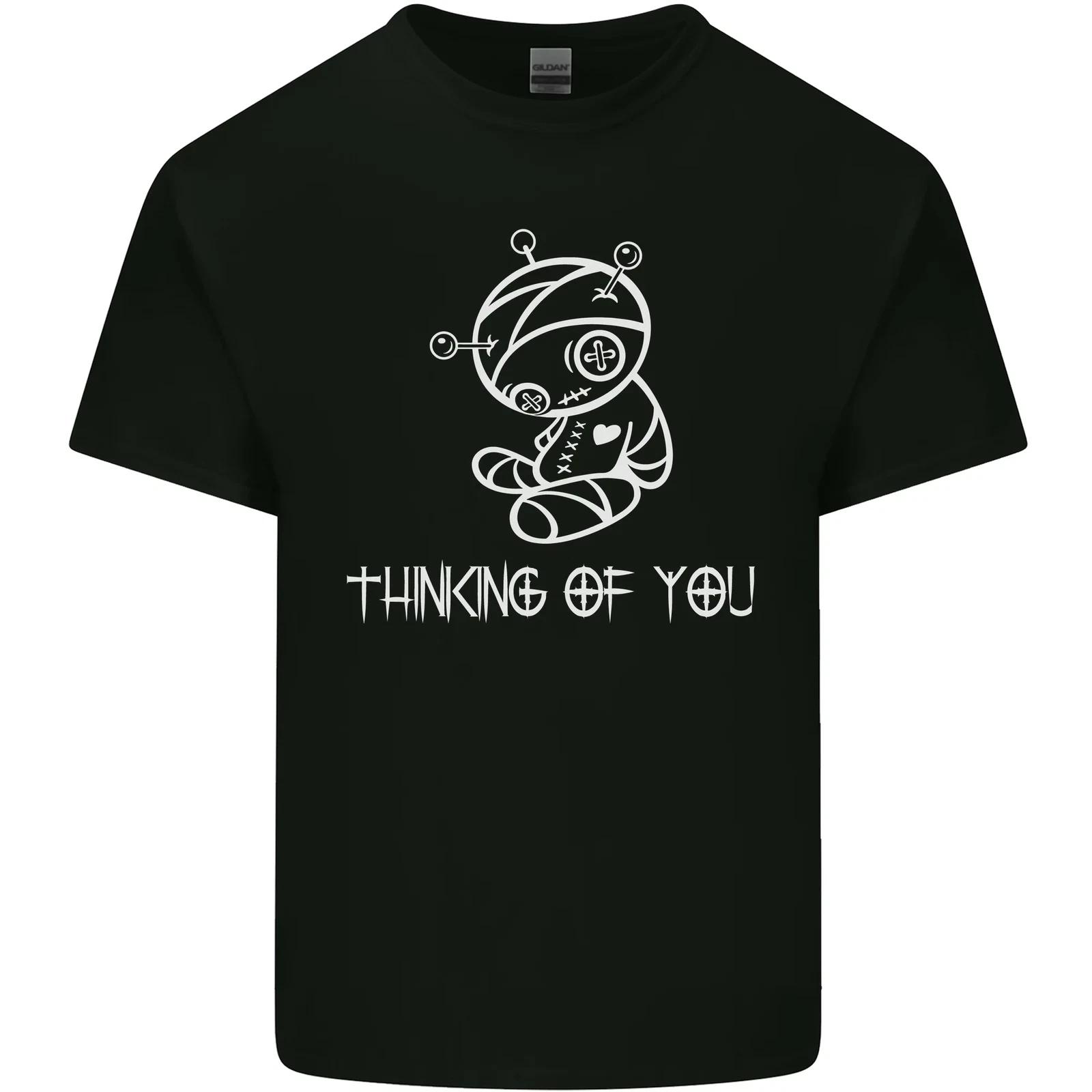 

Thinking of You Voodoo Doll Goth Gothic Kids T-Shirt Childrens 4XL