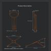 Plastic Universal Adjustable Phone Laptop Tablet Stand Magnetic Base 8 Height Gears for Home Office Streaming Use