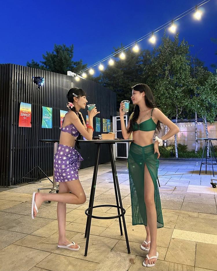 Korean High-End Niche Style Women's Three-Piece Swimsuit Set