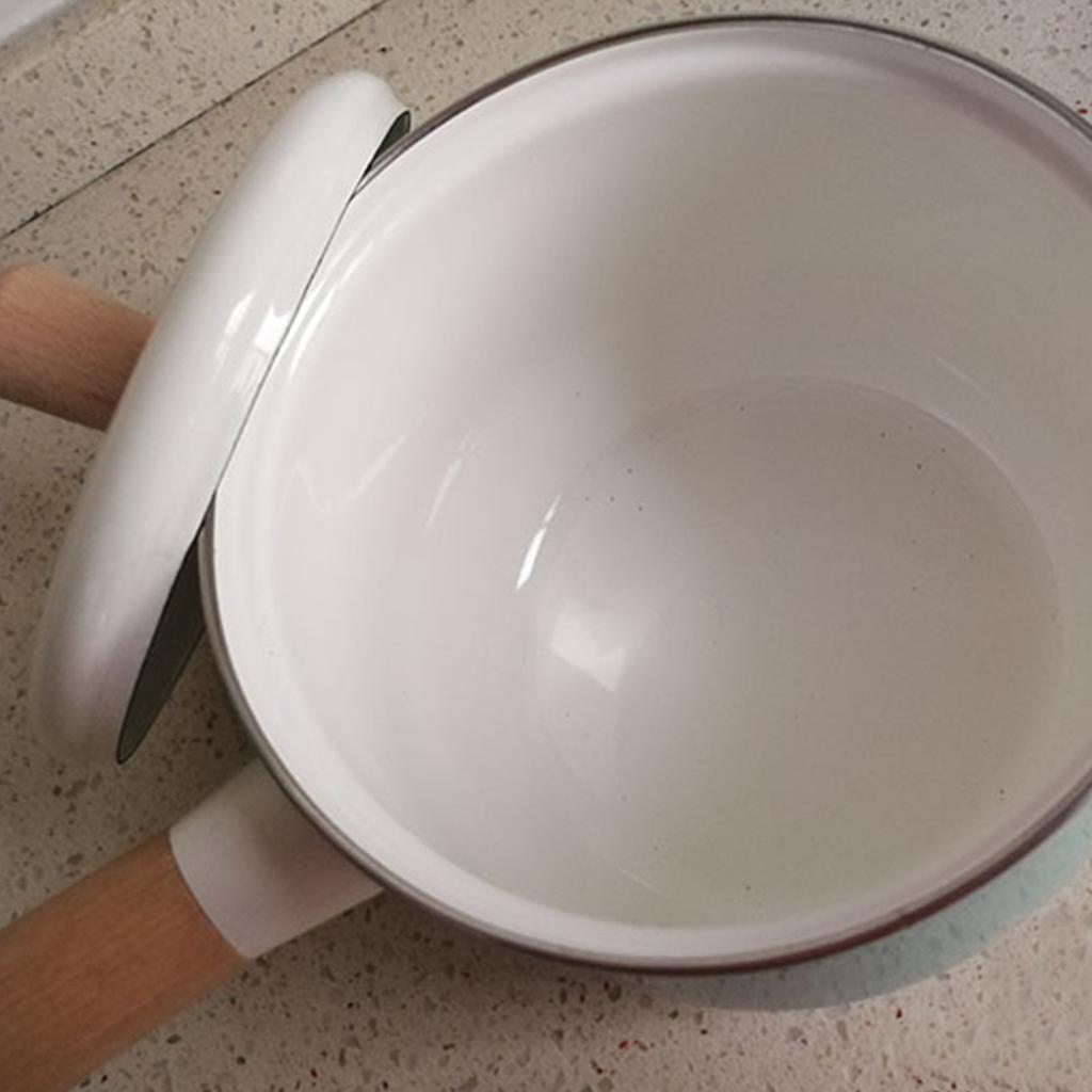 Japanese Enamel Milk Pot Soup Pot Baby Food Pot Milk Pot Induction Cooker Universal Cookware