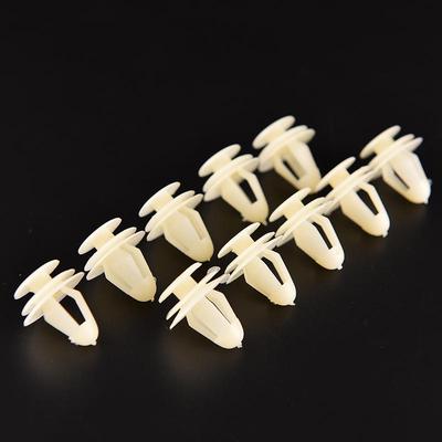 10 Stück Beige Fahrzeug Auto 8 mm Loch Kunststoffnieten Befestigungselement Türclips