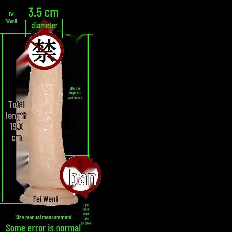 High Transparency Thick Suction Cup Dildo for Women - Flirting Adult Toy