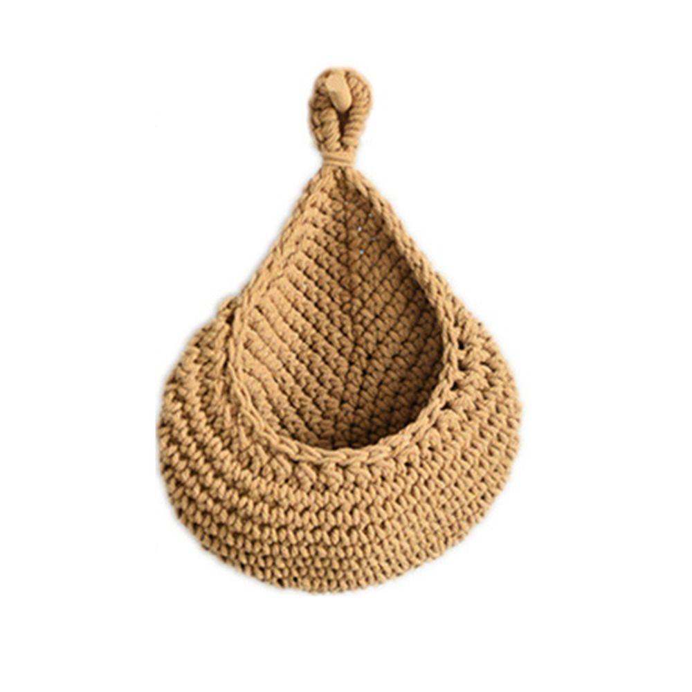 Cotton Rope Kitchen Storage Organizer Breathable Boho Onion Container Hanging Net Pocket  Potato