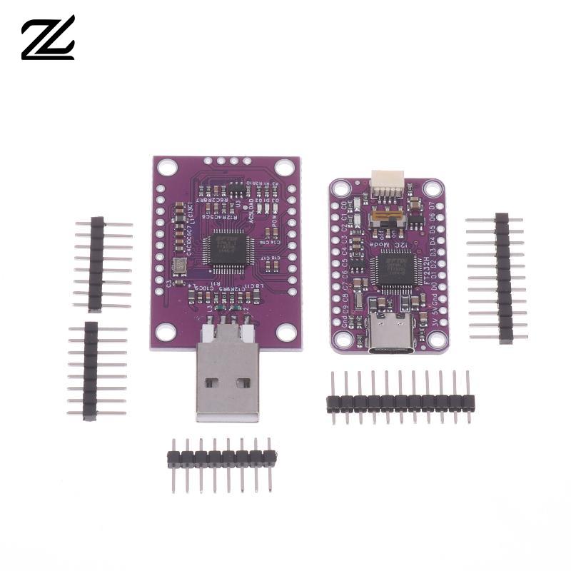 FT232H USB JTAG UART SPI I2C Konverterplatine High-Speed MCU-Modul für Mikrocontroller-Kommunikationsschnittstelle