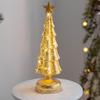 Table Top Christmas Tree Cute Small Glass Tree Night Light Light Up Christmas Tree Desk Lamp Holiday Night Lights For Bedroom