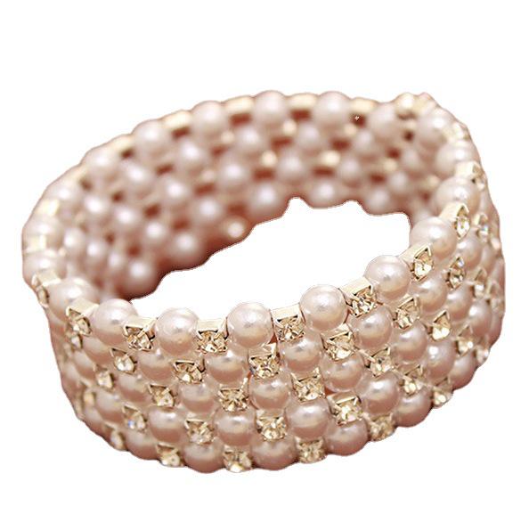 S041 Korean Multi-layer Spiral Pearl Bracelet Jewelry