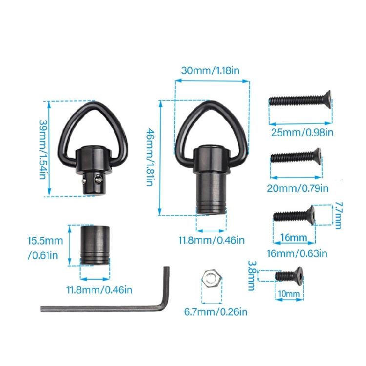 Rotating Clamps Rings With Mounting Base Screws Nut Tool Outdoor Supply for Hiking Accessories