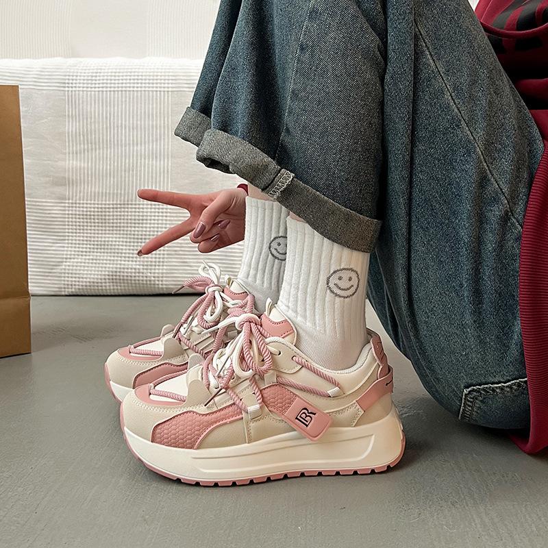 

Fashion dad shoes Internet celebrity 2025 spring new heightening versatile women s Forrest Gump shoes comfortable women s sneakers SH208 40