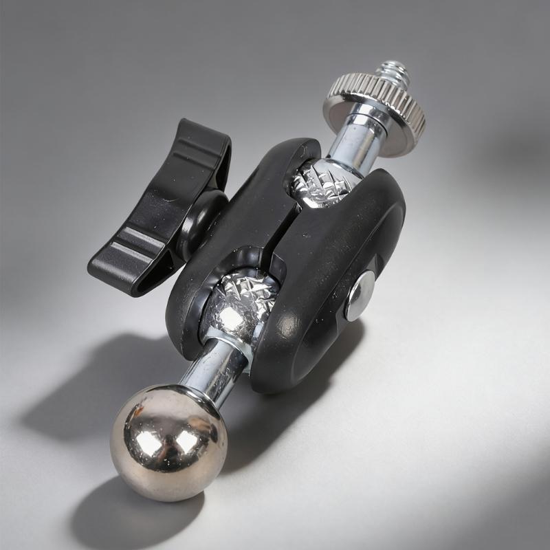 2Pcs 17.4mm Ball Head Connectors 1/4" 20 UNCs Thread for 360 Degree Rotation Camera Mounts For Smartphones and Tripods