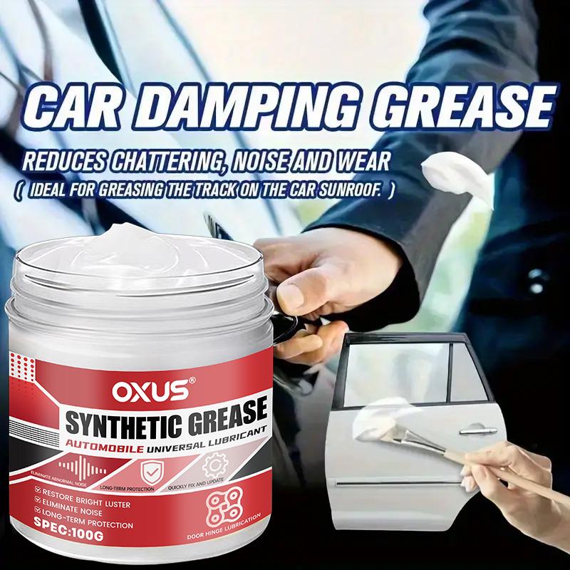 Multi-Purpose White Lithium Grease by Lubricant with Brush for Garage Doors, Bearings & Automotive