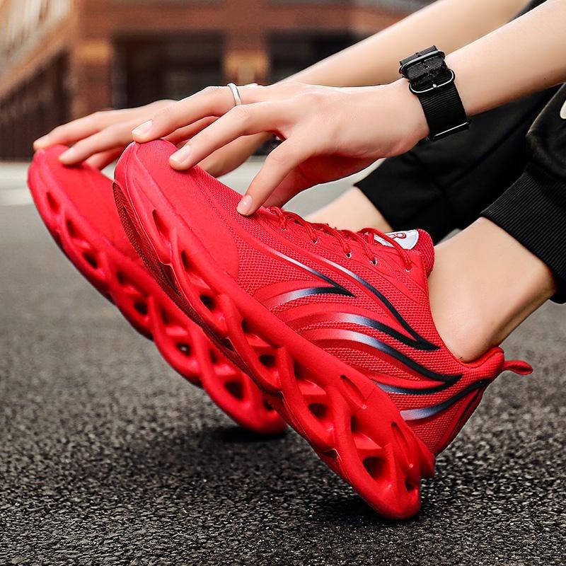 Men's Flame Printed Sneakers Comfortable Running Shoes Outdoor Men Athletic Shoes