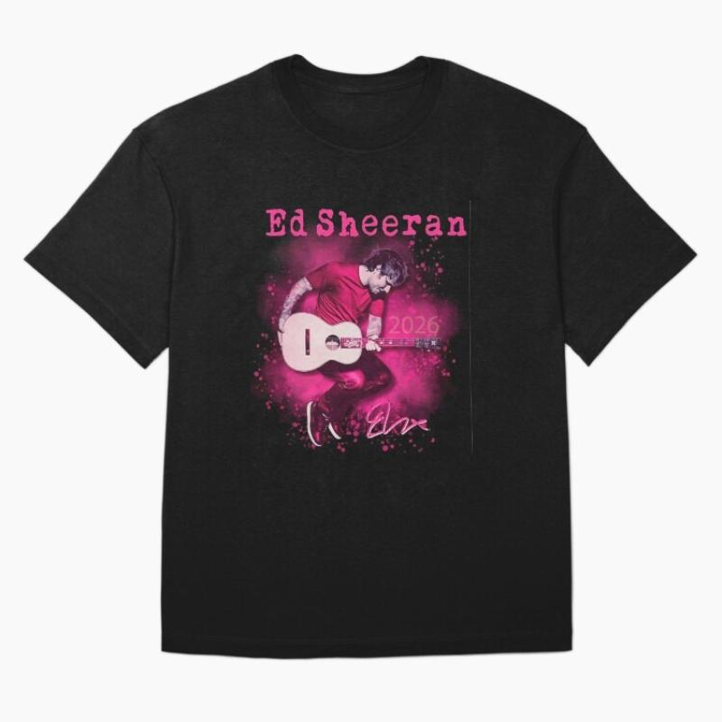 

Ed Sheeran Loop album tour 2026 unisex cotton shirt Y2k summer New ONeck Short Sleeve hip hop oversized Unisexs Tshirt fan gifts M