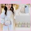 Childrens Kids Girls Princess Crossbody Bag With Pearl Beads For Daily Use