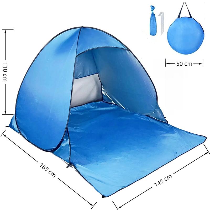 Automatic Pop-Up Beach Sun Shelter Tent синий