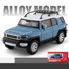 1/24 Toyota FJ Land Cruiser SUV Off Road Toy Car Diecast Metal Alloy Vehicle Miniature Model Collection Gift for Boy Children