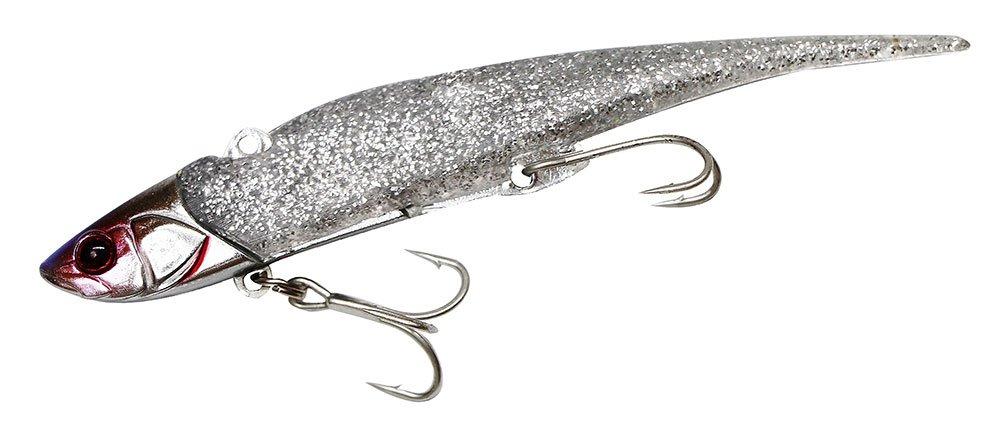 JACKALL Big Backer Soft Vibe 115mm 28g Glitter Silver