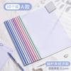 Transparent Waterproof Thicken A4 Morandi Draw Bar File Folder For Students Paper Classification