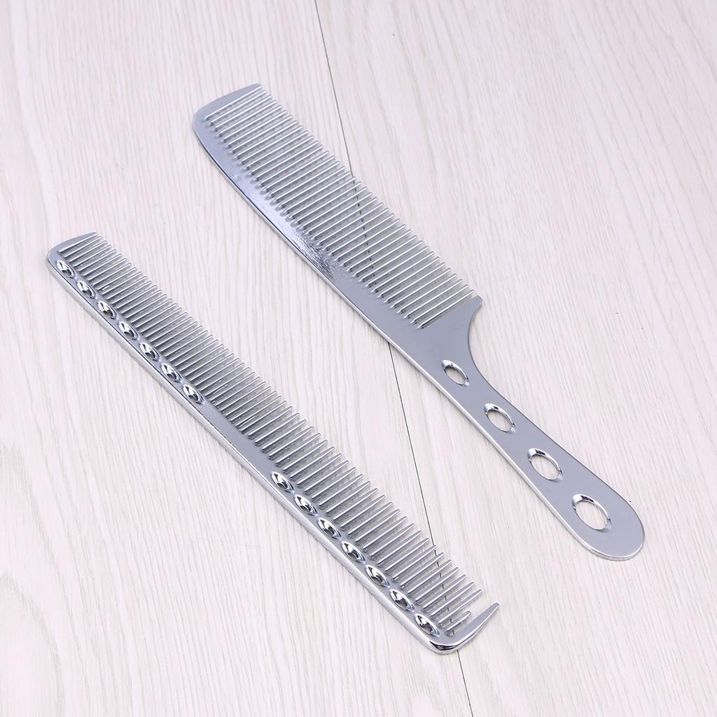 Buy 2 Pcs Combs Detangler Salon Professional Hairdressing Aluminum Hair