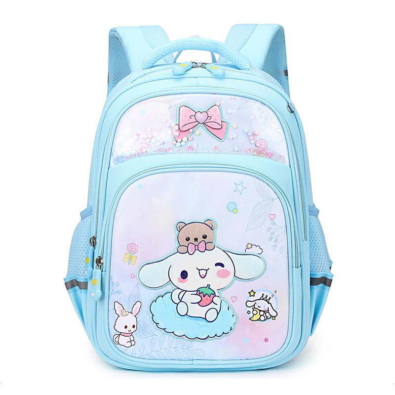 Adorable Cartoon Backpack For 3rd Grade Girls Cute Oxford Cloth School Bag
