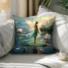 1Pc Green Elf Pillow Cover For Home Living Room Bedroom Sofa Office Decorative Pillowcase Soft Throw Pillows 45X45Cm