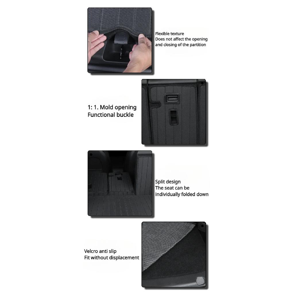 For Tesla Model Y Trunk Mats Fully Coverage Protection Non-Slip Both Sides Protective Pads Tailgate Pad Modely Car Accessories