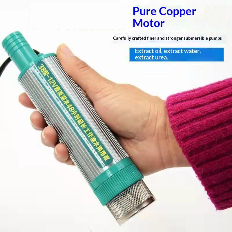 1 Set 30Lmin Diesel Oil Water Extractor Car Refueling Pump High Performance 12V/24V Dc Submersible Fuel Transfer Pump